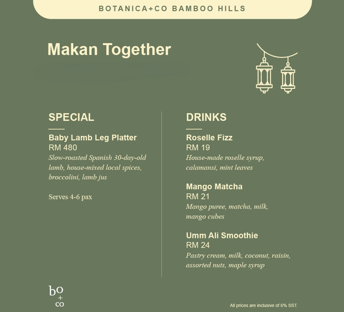 Botanica And Co Menu Malaysia & Updated Prices 2024