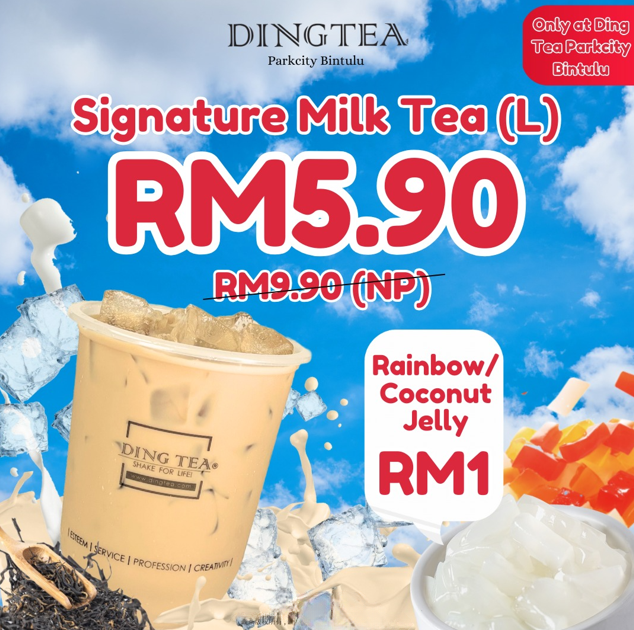 DING TEA MILK TEA WITH PRICES