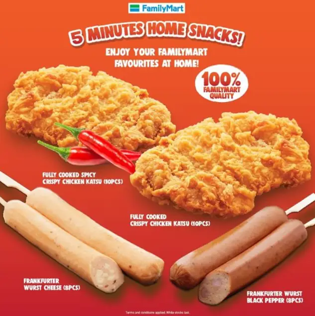 FAMILYMART PRICES OF HOT SNACKS MENU