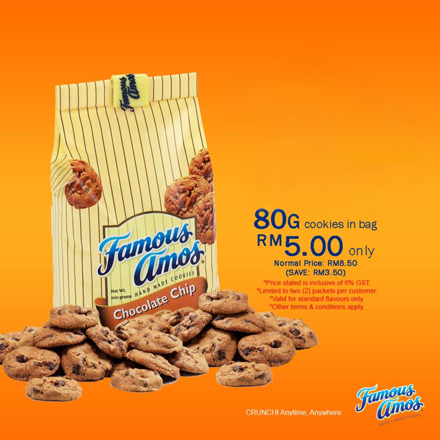 FAMOUS AMOS BISCUITS & COOKIES LATEST PRICES