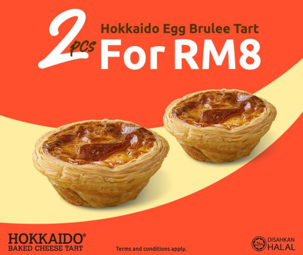 HOKKAIDO BAKED CHEESE EGG BRULEE TART PRICES