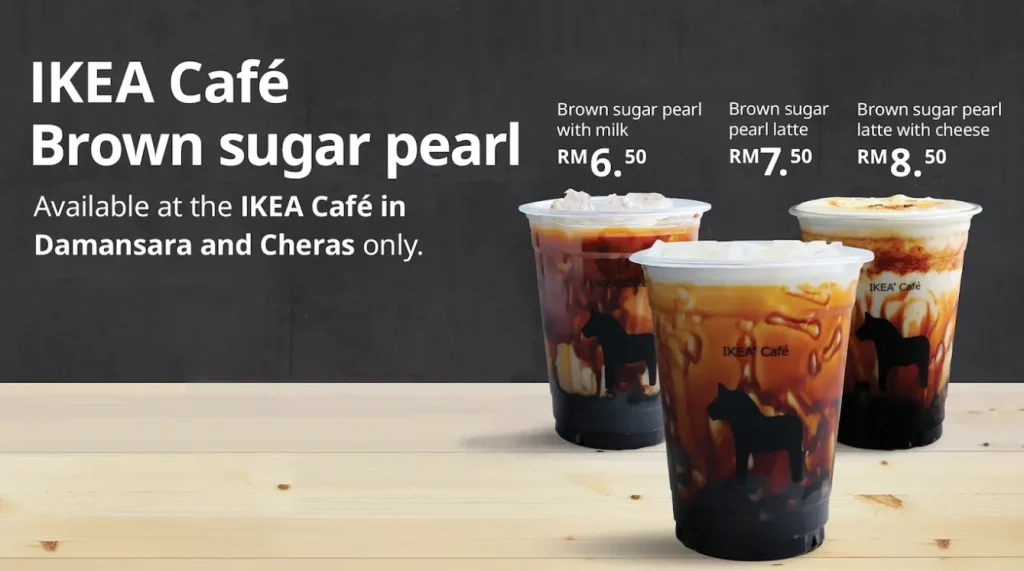 IKEA MENU OF BEVERAGES WITH PRICES