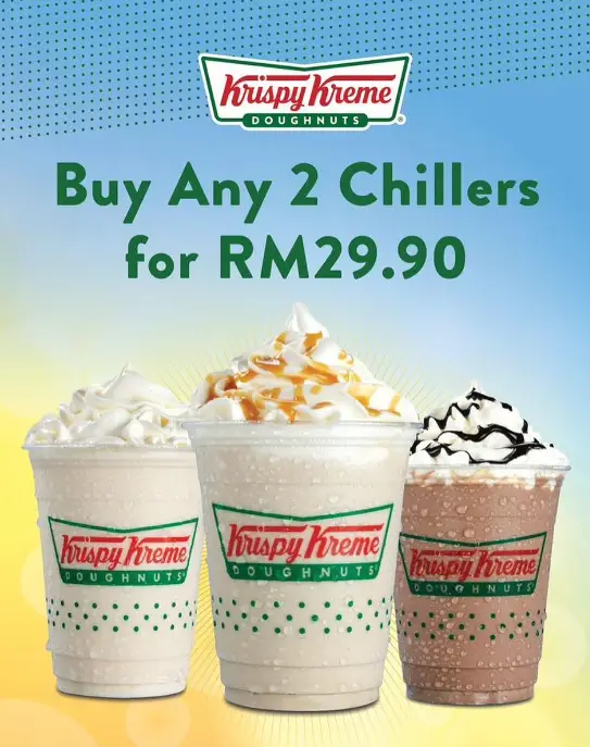 KRISPY KREME MENU OF CHILLERS WITH PRICES