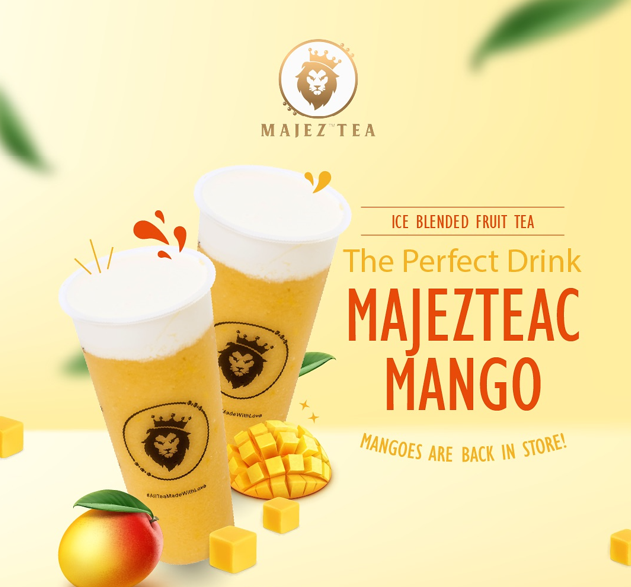 MAJEZ TEA MENU OF FRUIT TEA SERIES PRICES