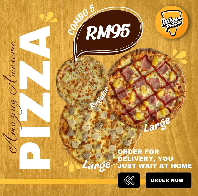 MIKER PIZZA COMBOS WITH MENU & PRICES