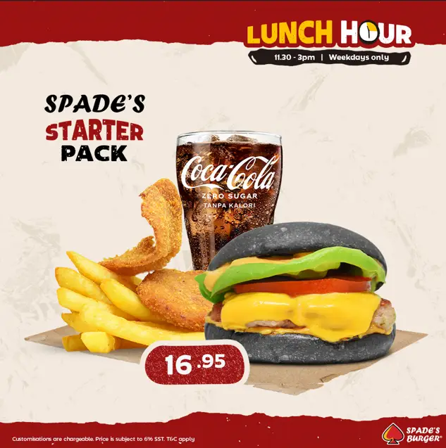 OUR FAVORITE ITEMS OF SPADE BURGER MALAYSIA