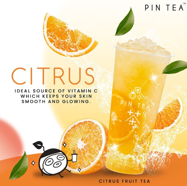 PIN TEA FRESH FRUIT TEA SERIES WITH PRICES