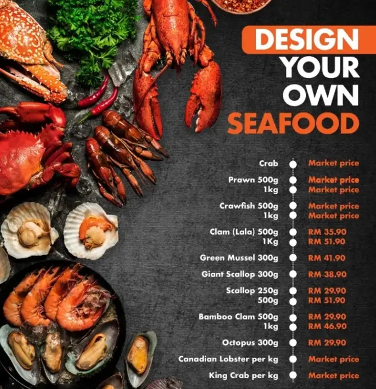 SHELL OUT DESIGN YOUR OWN MENU