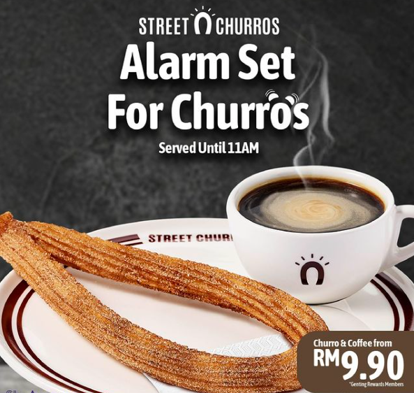 STREET CHURROS COFFEE & NON-COFFEE with PRICES