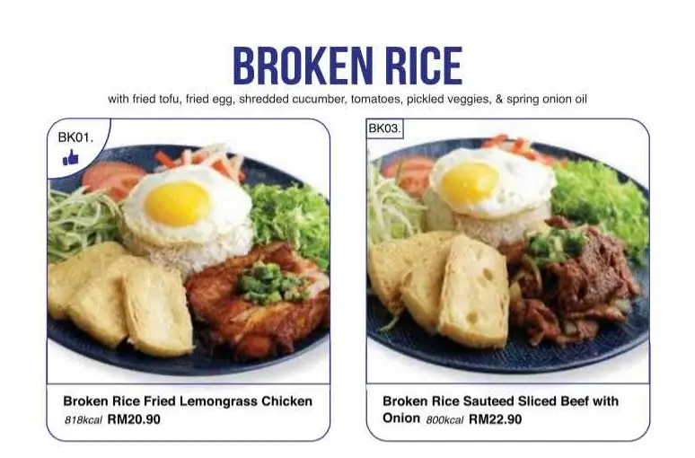 SUPER SAIGON MENU BROKEN RICE WITH PRICES