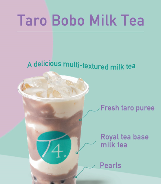 T4 MILK TEA WITH TOPPINGS PRICES