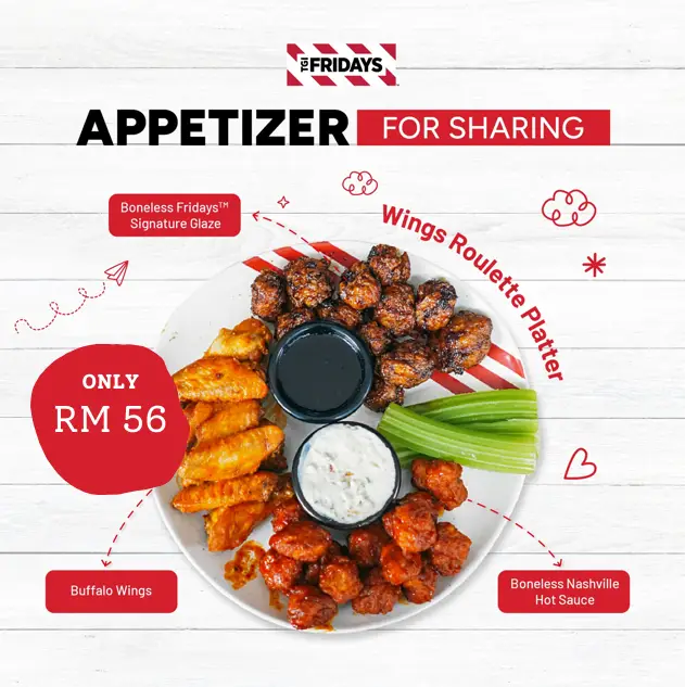 TGI FRIDAYS APPETIZERS MENU