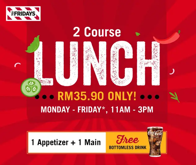 TGI FRIDAYS LUNCH MENU