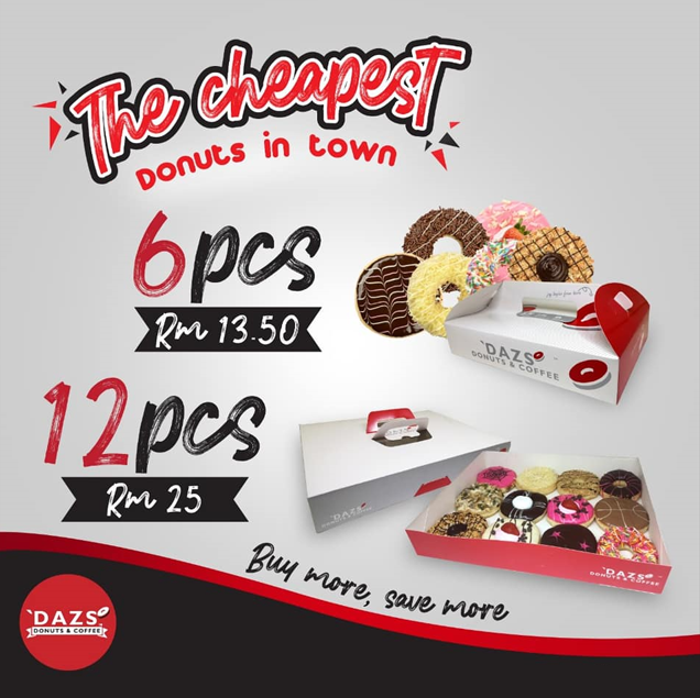 Dazs Donut & Coffee Menu Malaysia & Updated Prices 2024