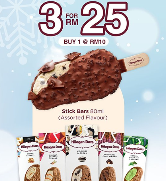 HAAGEN DAZ STICKBAR UPDATED PRICES