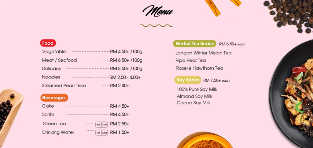 Mala Mala Menu Malaysia & Updated Prices 2024