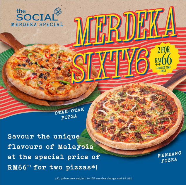 THE SOCIAL MENU OF PIZZA WITIH PRICES