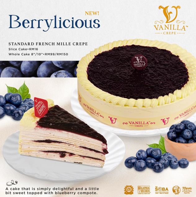 VANILLA CREPE CLASSIC CAKES MENU